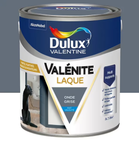 Laque Valénite Dulux Valentine Acrylique mat velouté bleu onde grise 2L