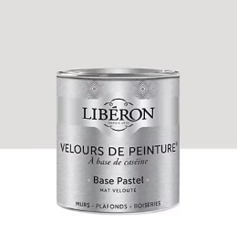 Peinture multisupport murs, plafonds et boiseries Velours de peinture blanc pâtisson Libéron 0,5L