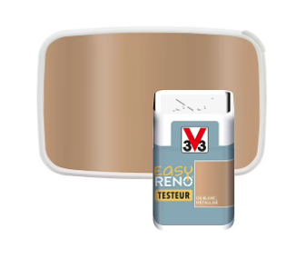 Testeur peinture de rénovation multi-supports V33 Easy Reno or blanc métallisé 50ml