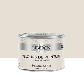 Testeur peinture murs, plafonds et boiseries Velours peinture blanc poudre de riz Libéron 125 ml