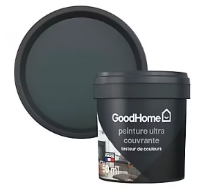 Testeur peinture couleur 2 en 1 velours GoodHome brut fonderie 50ml