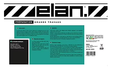 Sous-couche plaque de plâtre Elan blanc 10L