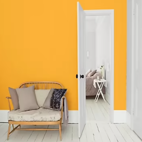 Peinture intérieure couleur Si Simple ! Dulux Valentine satin jaune le jaune 2.5L