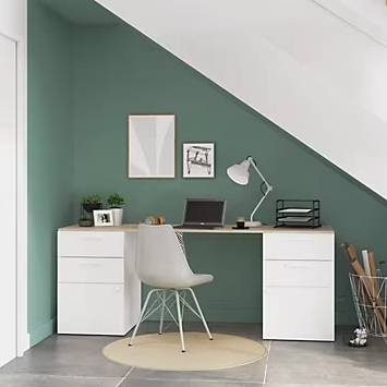 Peinture couleur 2 en 1 velours GoodHome forêt eucalyptus 2,5L