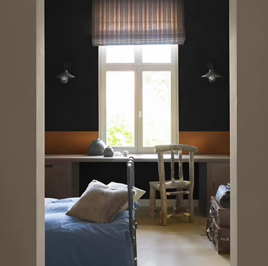 Peinture couleur murs et boiseries color resist Dulux Valentine noir profond mat 2,5L