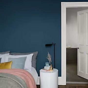 Peinture Crème De Couleur Dulux Valentine satin bleu paon 2,5L