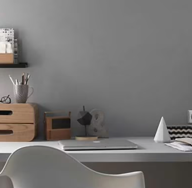 Peinture Tollens effet béton gris souris clair 2L