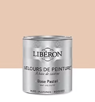 Peinture multisupport murs, plafonds et boiseries Velours de peinture rosé pomponette Libéron 0,5L