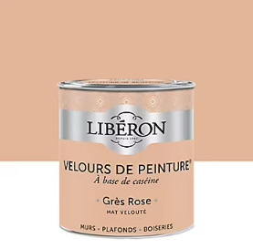 Peinture murs, plafonds et boiseries Velours de peinture gres rose Libéron 0,5L