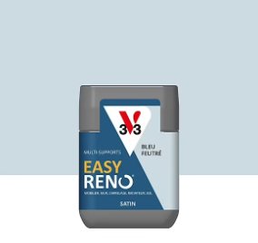Testeur peinture de rénovation multi-supports V33 Easy Reno bleu feutré satin 75ml