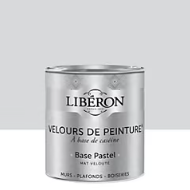 Peinture multisupport murs, plafonds et boiseries Velours de peinture blanc etretat Libéron 0,5L