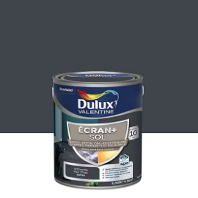 Peinture pour sol Ecran+ Sol Dulux Valentine satin gris anthracite 2,5L