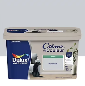 Peinture Crème De Couleur Dulux Valentine satin hammam 2,5L