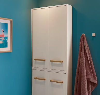 Peinture cuisine et salle de bains GoodHome bleu Nice satin 50ml