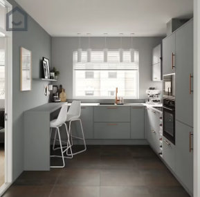 Peinture de rénovation GoodHome multi-supports brillant gris Delaware 750ml