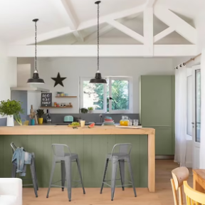 Peinture de rénovation multi-supports V33 Easy Reno vert kaki satin 0,75L