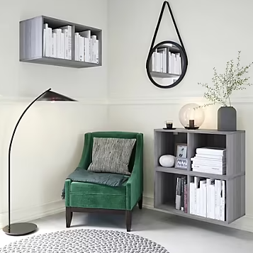 Peinture intérieure couleur Murs et boiseries GoodHome Ottawa satin gris satin 2,5L