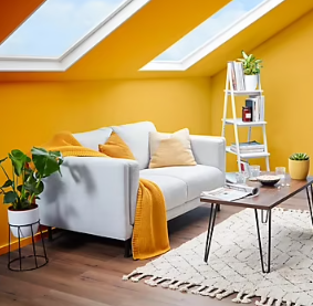 Peinture couleur 2 en 1 velours GoodHome soleil zenith 2,5L