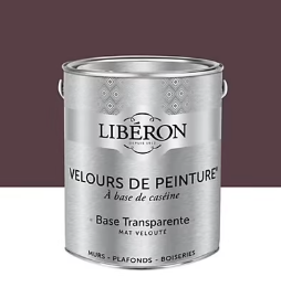 Peinture multisupport murs, plafonds et boiseries Velours de peinture rouge coq au vin Libéron 2,5L