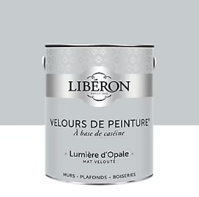 Peinture murs, plafonds et boiseries Velours de peinture gris lumiere d'opale Libéron 2,5L