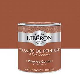 Peinture multisupport murs, plafonds et boiseries Velours de peinture orange roux du goupil Libéron 0,5L