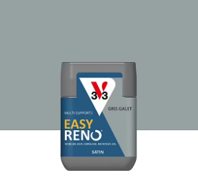Testeur peinture de rénovation multi-supports V33 Easy Reno gris galet satin 75ml