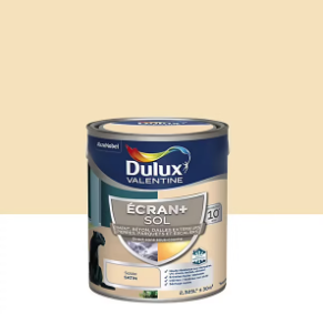 Peinture pour sol Ecran+ Sol Dulux Valentine satin sable beige 2,5L