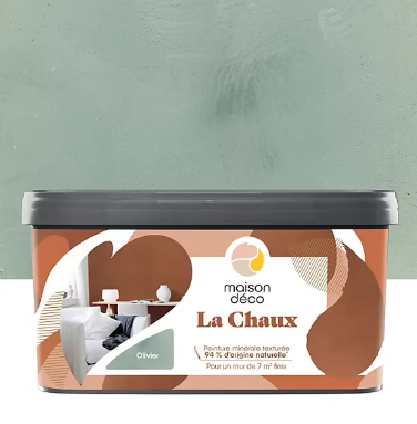 Peinture à effet Maison Déco La Chaux olivier 2,5L