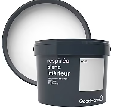 Peinture dépolluante GoodHome blanc mat 2,5L
