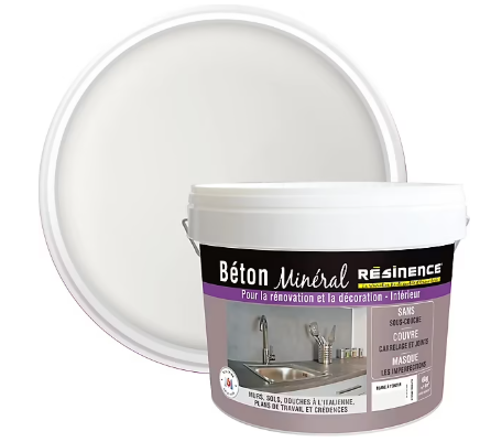 Béton minéral Résinence blanc à teinter 6kg