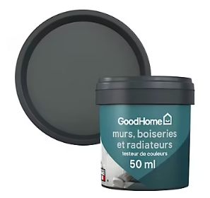 Testeur peinture intérieure couleur GoodHome satin princeton gris 50ml