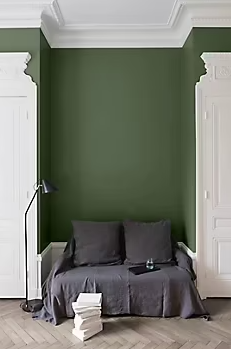 Peinture murs, plafonds et boiseries Velours de peinture vert treillis Libéron 2,5L