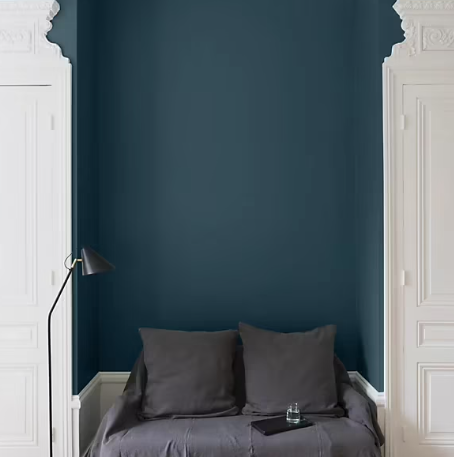 Peinture multisupport murs, plafonds et boiseries Velours de peinture bleu d'auvergne Libéron 2,5L
