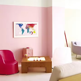 Peinture couleur murs et boiseries color resist Dulux Valentine rose paradis mat 2,5L