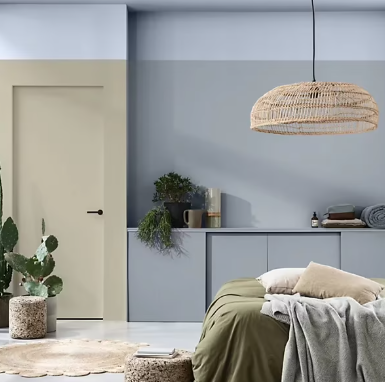 Laque Valénite Dulux Valentine Acrylique satin bleu gris de brume 2L