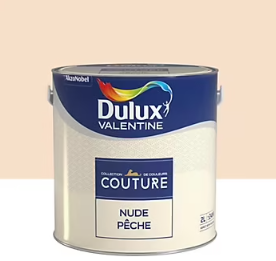 Peinture murs et boiseries Couture de Dulux Valentine satin velours nude pêche 2L