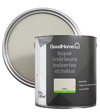 Peinture métal et bois GoodHome satin beige 2,5L