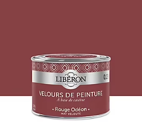 Testeur peinture murs, plafonds et boiseries Velours peinture rouge rouge odéon Libéron 125 ml