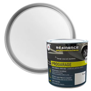 Résine de rénovation sol pro Résinence garage blanc 300ml