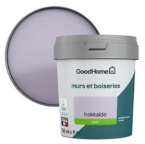 Peinture murs et boiseries GoodHome violet Hokkaido satin 0,75L
