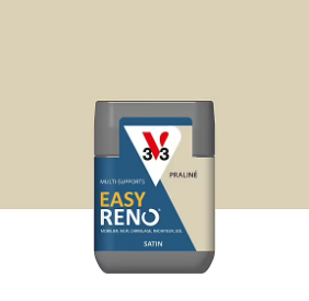 Testeur peinture de rénovation multi-supports V33 Easy Reno beige praliné satin 75ml