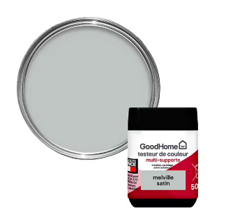 Peinture de rénovation GoodHome multi-supports satin gris Melville 70ml
