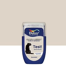 Testeur de peinture Color Resist murs et boiseries Dulux Valentine mat sable naturel 30ml
