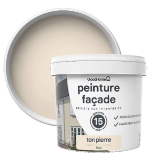 Peinture façade GoodHome Classique ton pierre beige lisse 5L