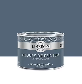 Testeur peinture murs, plafonds et boiseries Velours peinture bleu de chauffe Libéron 125 ml