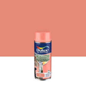 Peinture extérieure aérosol e multi-supports Ecran+ Dulux Valentine satin corail 400ml