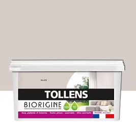 Peinture murs et plafonds Biorigine Tollens velours silice 2L