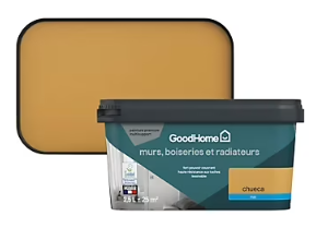 Peinture intérieure couleur murs, boiseries et radiateurs GoodHome mat chueca orange 2.5L