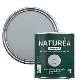 Peinture murs et boiseries Naturéa par GoodHome nuée velours 0.5L