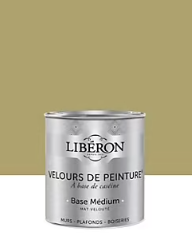 Peinture multisupport murs, plafonds et boiseries Velours de peinture vert reine-claude Libéron 0,5L